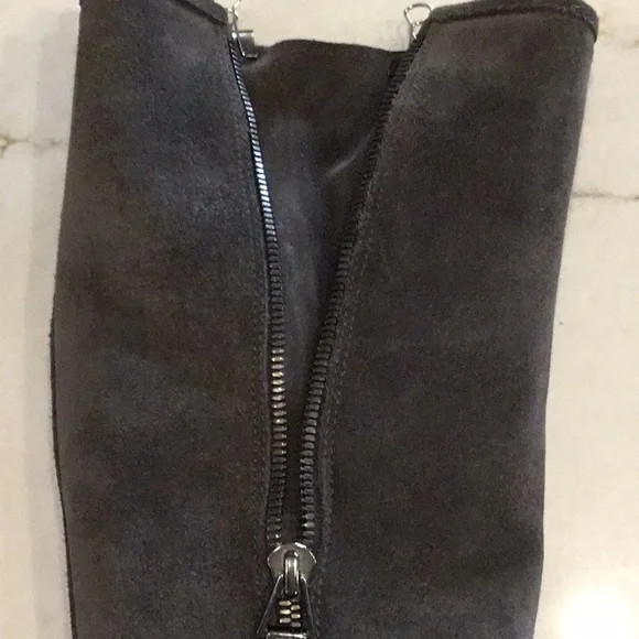 Jimmy Choo Gray Suede Heel Boots - Picture 15 of 16